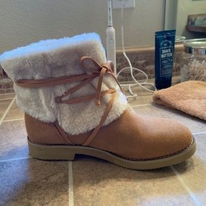 Shearling (faux) ankle boots